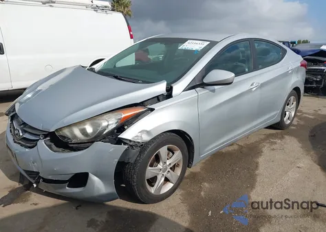 2012 Hyundai Elantra Gls from USA, damaged, VIN 5NPDH4AE9CH073774